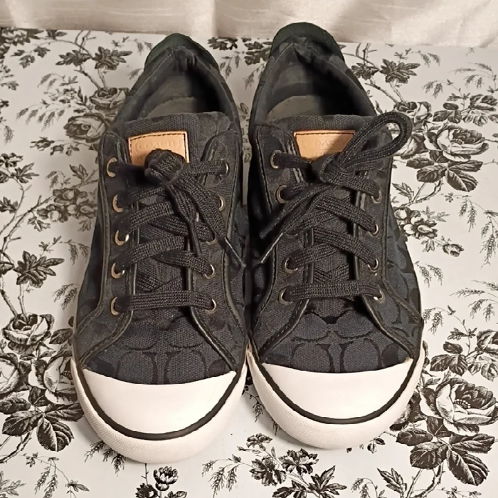 Coach Black‎ and White Casual Women's Sneakers Size 10B - Picture 5 of 10